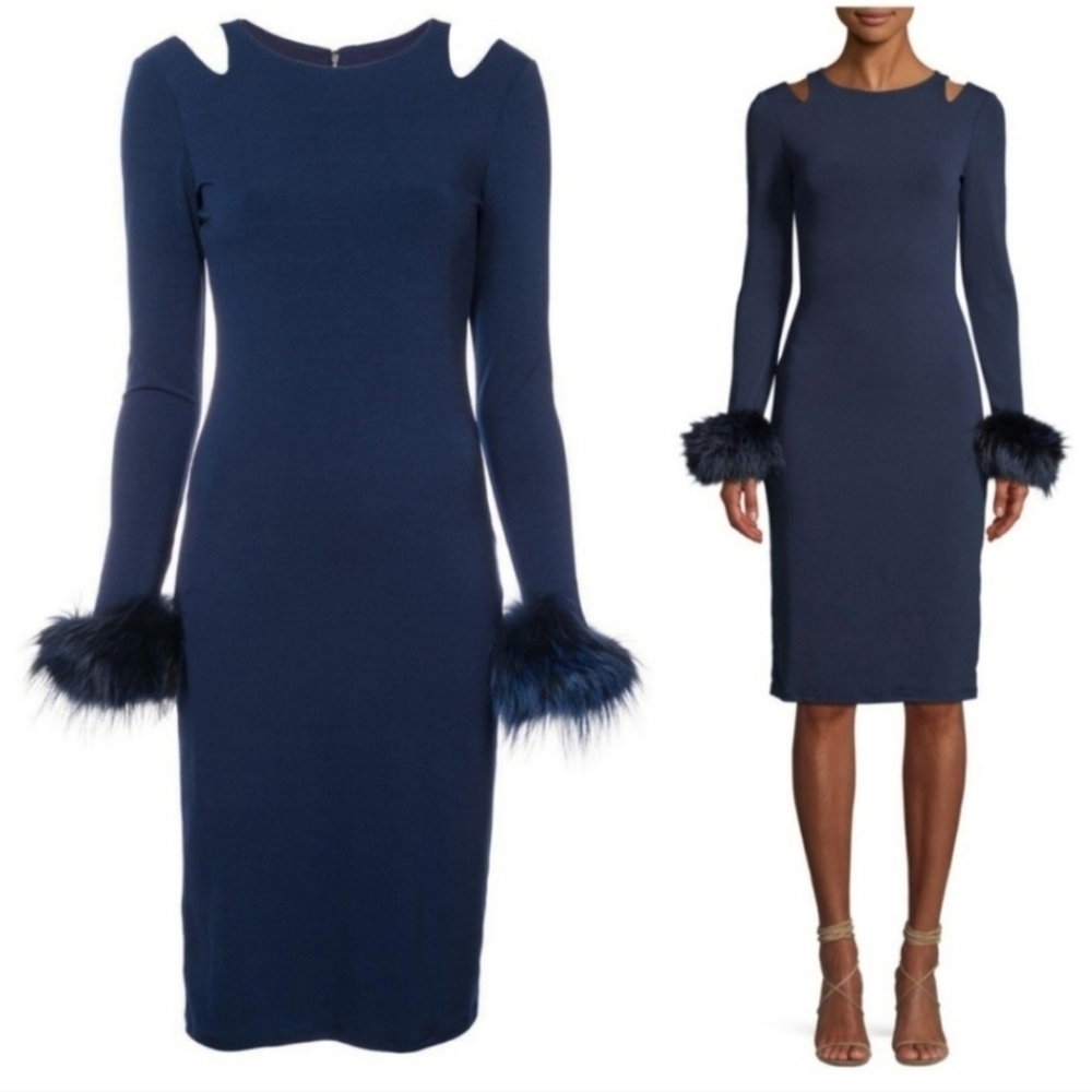 Alice + Olivia Tabitha Genuine  Fox Fur Cuffs  Size 2 $598